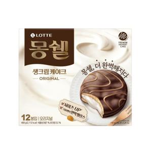 [롯데웰푸드] 몽쉘오리지널생크림케이크_408G(12입)